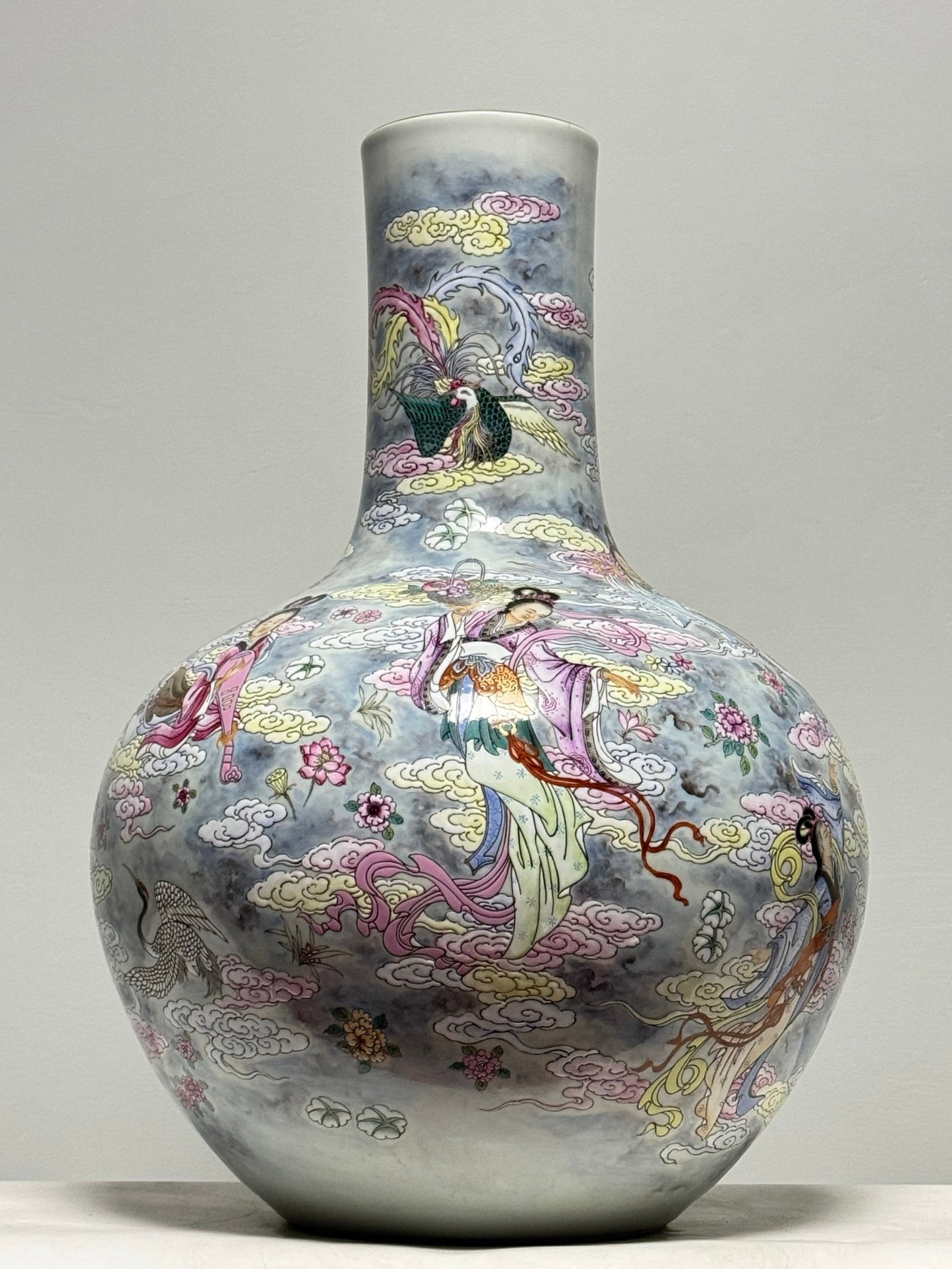 An Exquisite Famille-Rose Character and Story Pattern Vase (1 of 17)