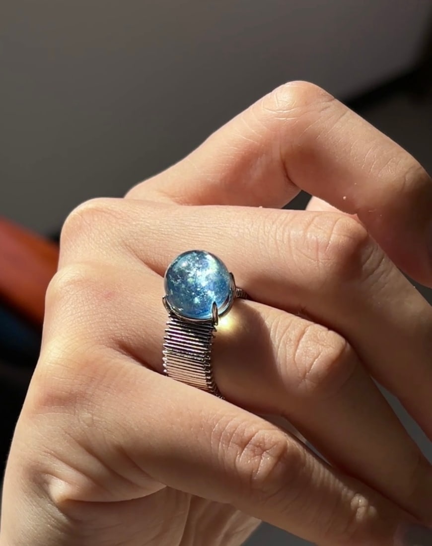 An Exquisite Aquamarine Ring - 4