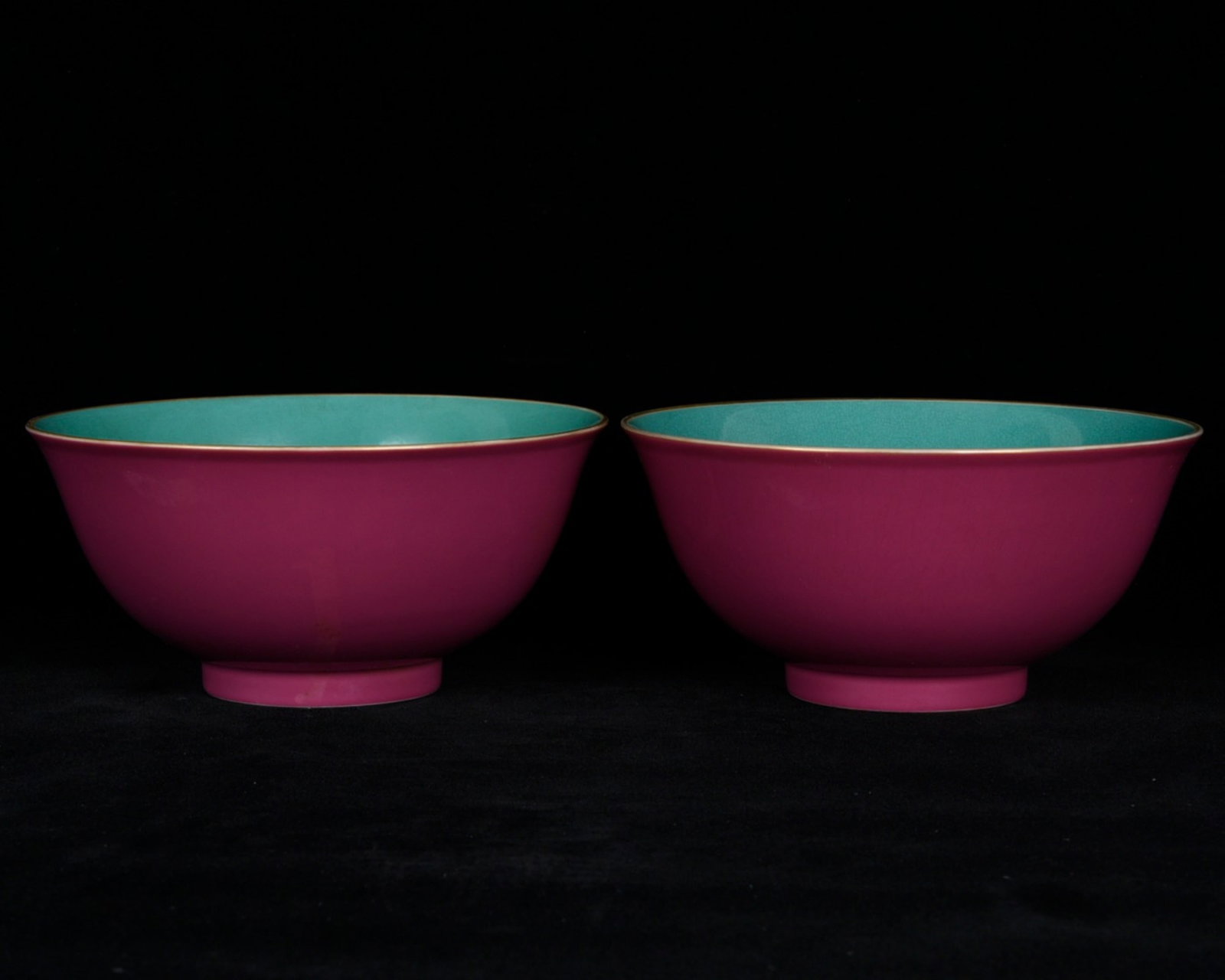 A Pair of Exquisite Red Glazed Bowls (1 of 9)