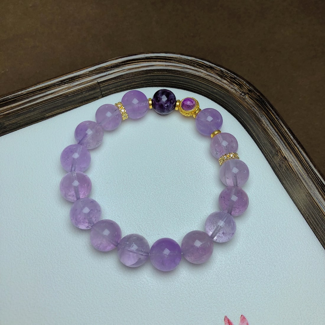 An Exquisite Crystal Bracelet: An Exquisite Crystal Bracelet,Size:0.5in,Weight:39.6g 水晶手串