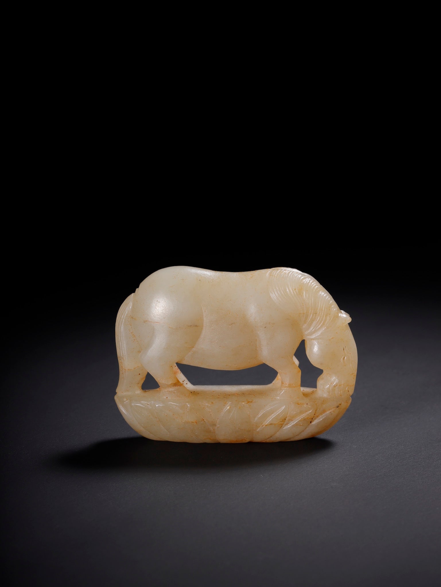 An Exquisite White Jade Horse Ornament: An Exquisite White Jade Horse Ornament,Qing Dynasty,China,Size:2.2inx0.7inx1.7in,Weight:60.2g