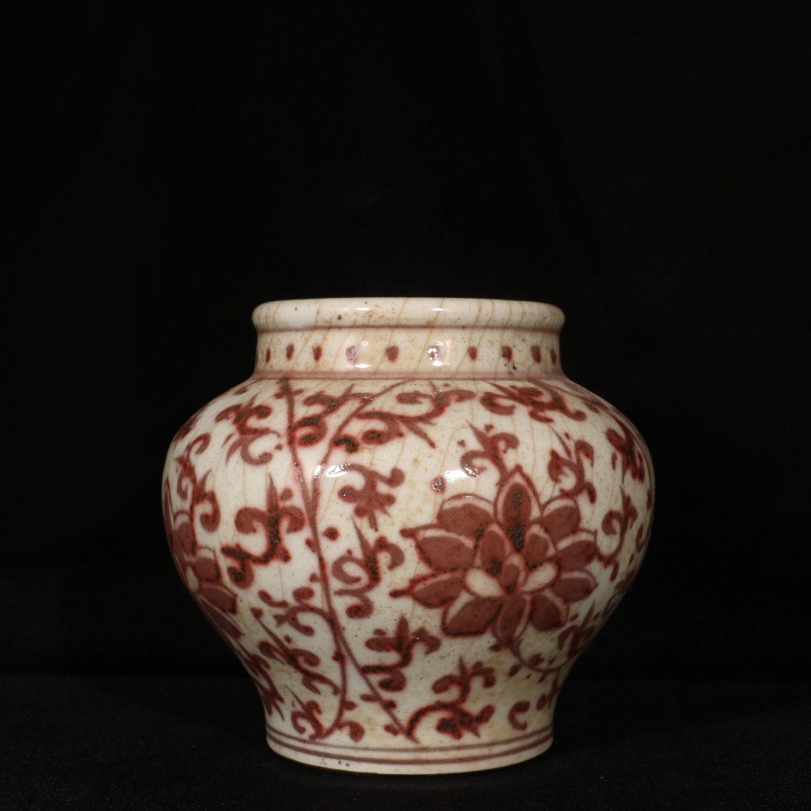 An Exquisite Underglaze-Red Lotus Pattern Jar - 3