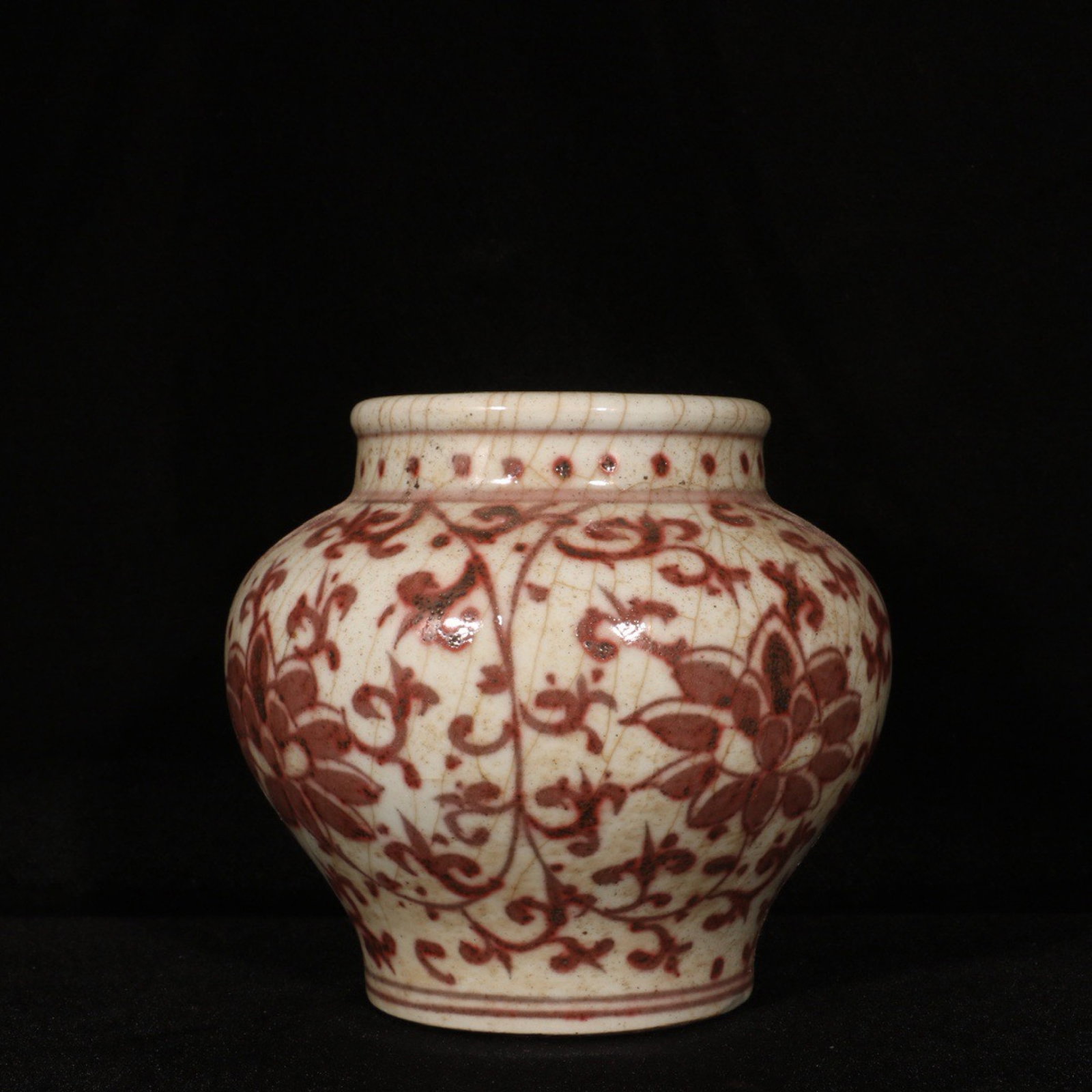 An Exquisite Underglaze-Red Lotus Pattern Jar - 5