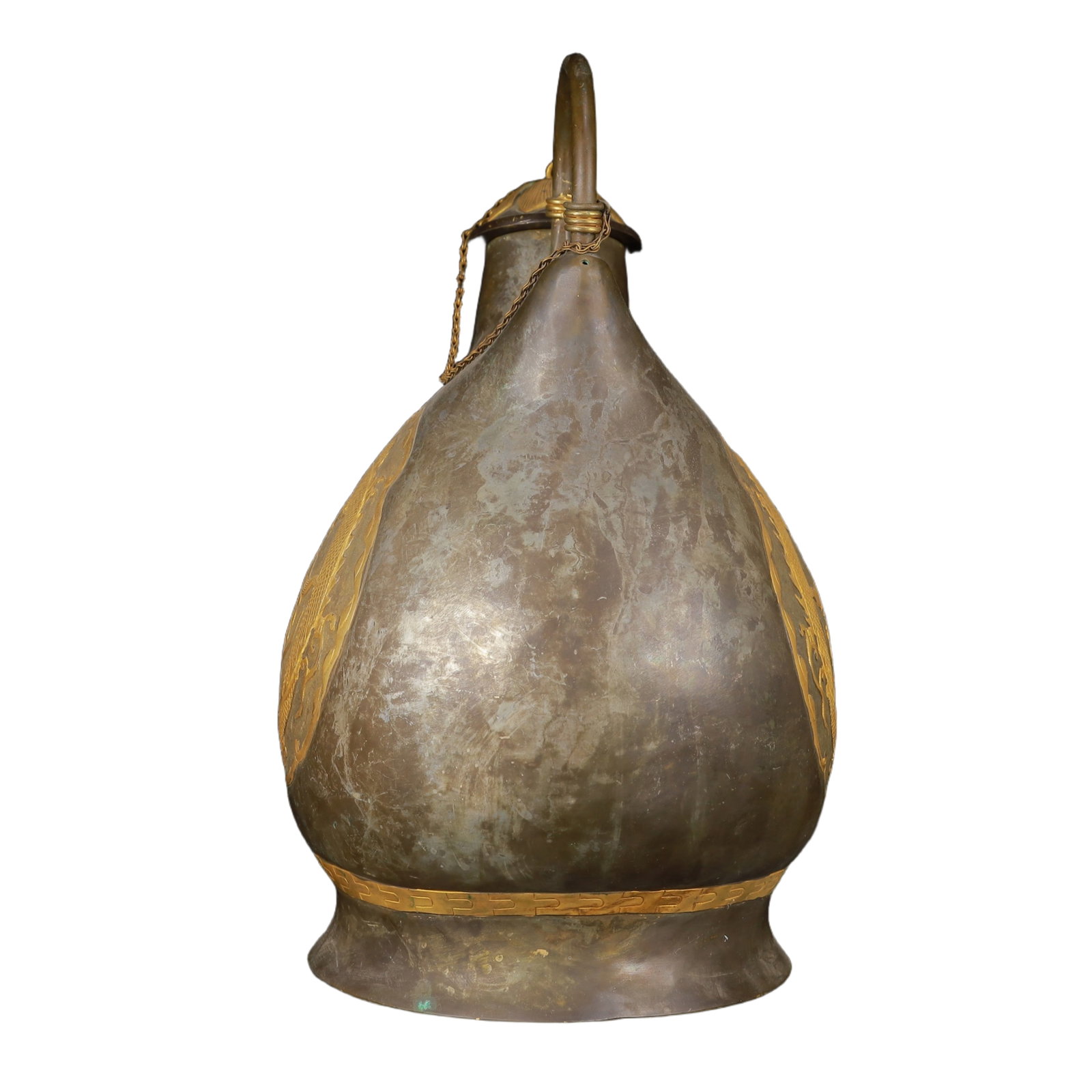 An Exquisite Gilt Silver Dragon Pattern Ewer - 10