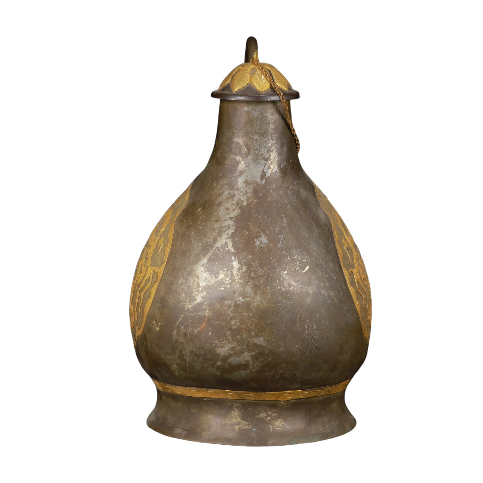 An Exquisite Gilt Silver Dragon Pattern Ewer - 5
