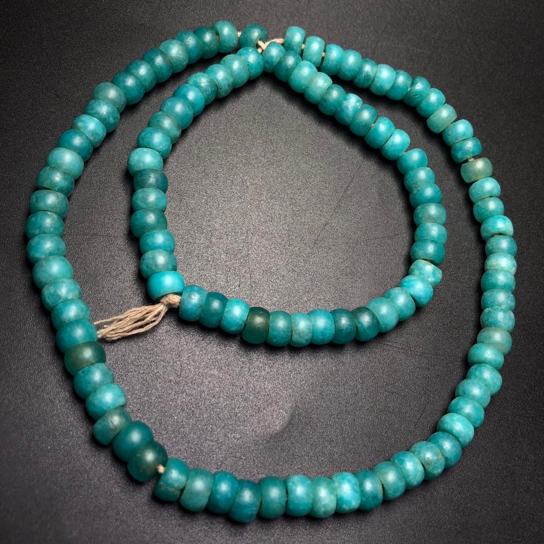 A Precious Amazonite Necklace: A Precious Amazonite Necklace,Size:0.3inx0.2in*108 天河石项链