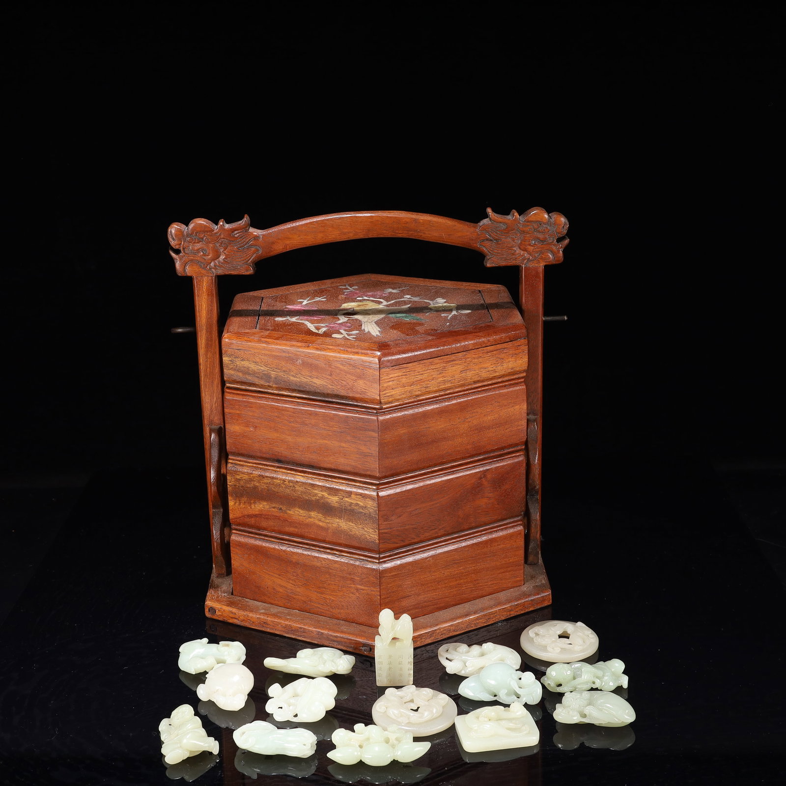 A Set of Fine White Jade Ornaments (1 of 15)