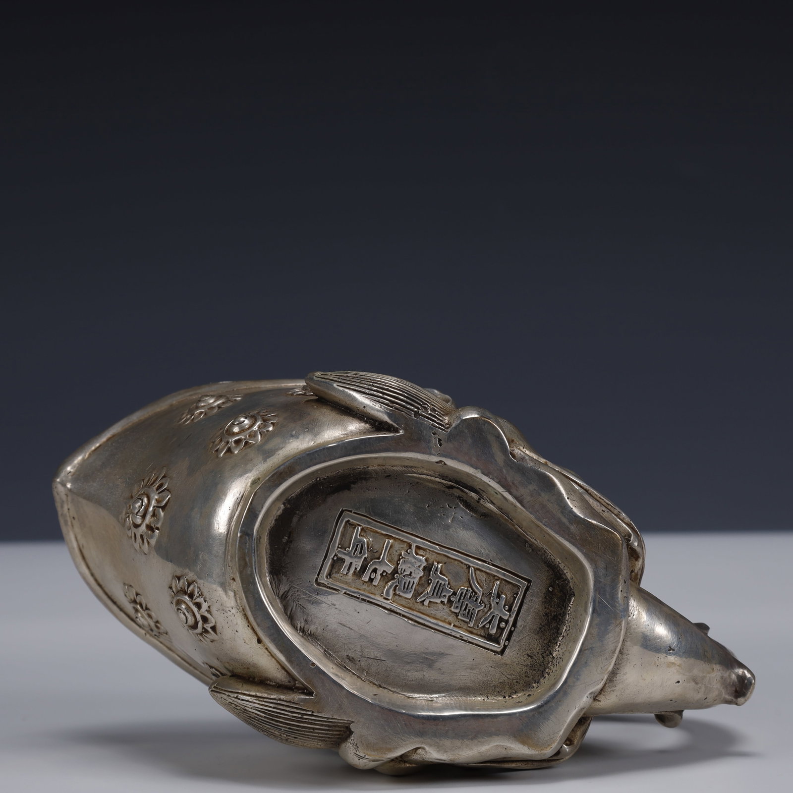An Exquisite Silver-Plated Bronze Dragon Pattern Cup - 9