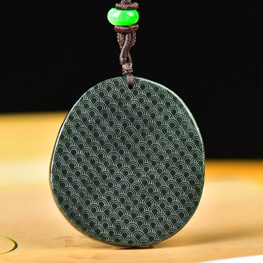 An Exquisite Jasper Dragon Pattern Pendant - 6