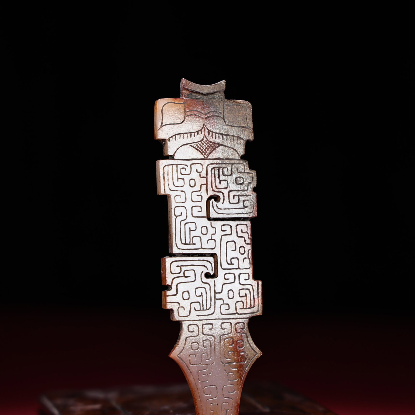 White Jade Dragon Pattern Ornament - 6