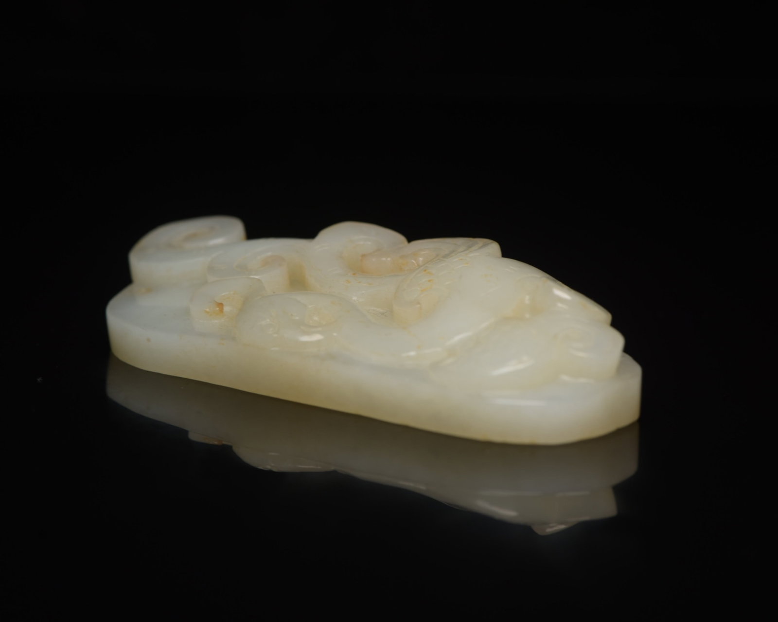 An Exquisite White Jade Phoenix Pattern Pendant - 4