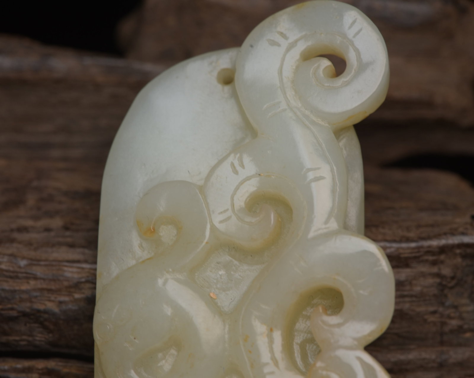 An Exquisite White Jade Phoenix Pattern Pendant - 6