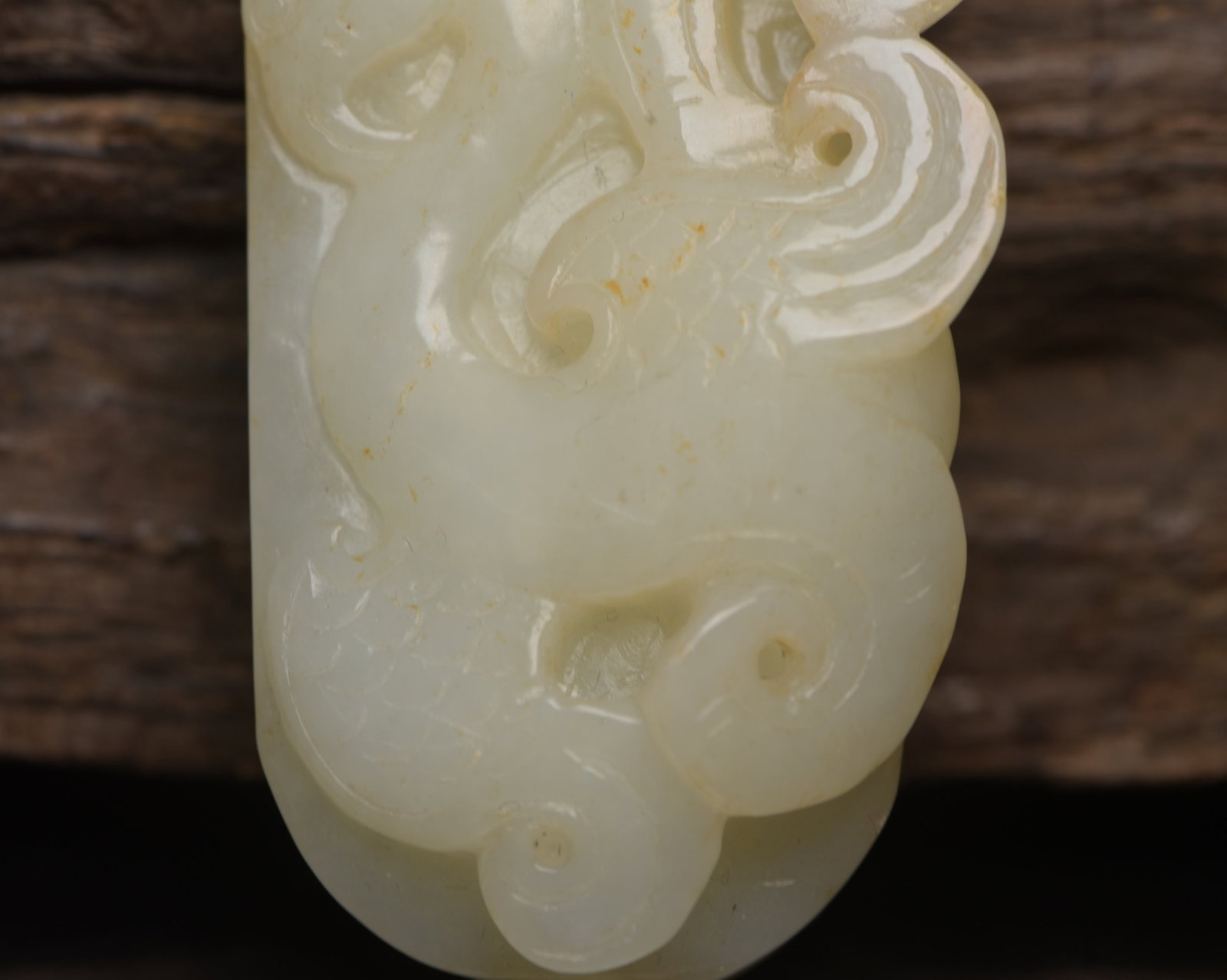 An Exquisite White Jade Phoenix Pattern Pendant - 7