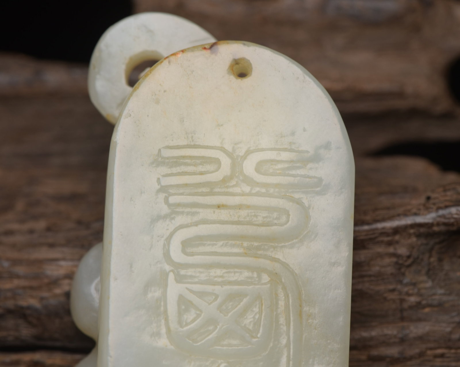 An Exquisite White Jade Phoenix Pattern Pendant - 8
