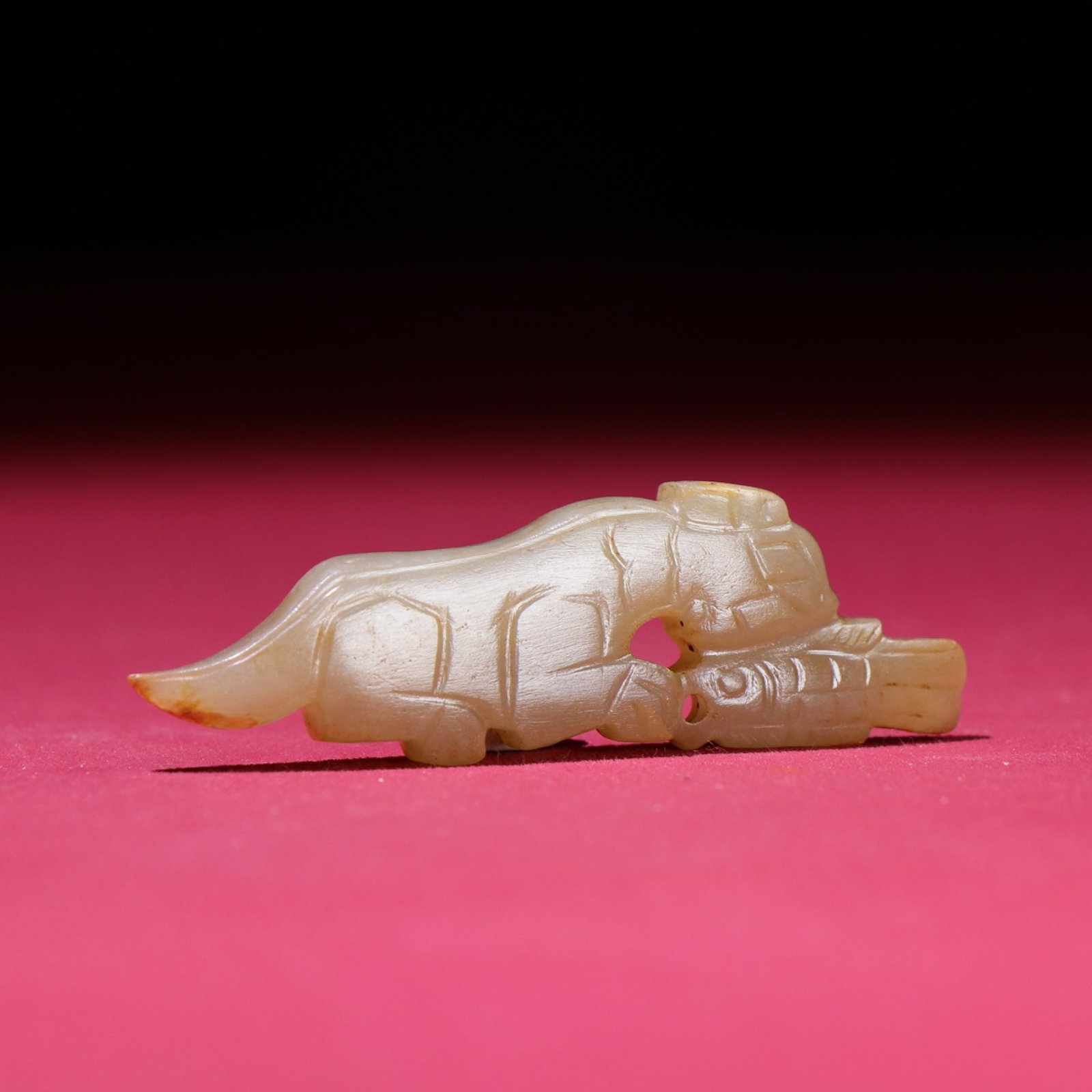 White Jade Tiger Pendant - 3