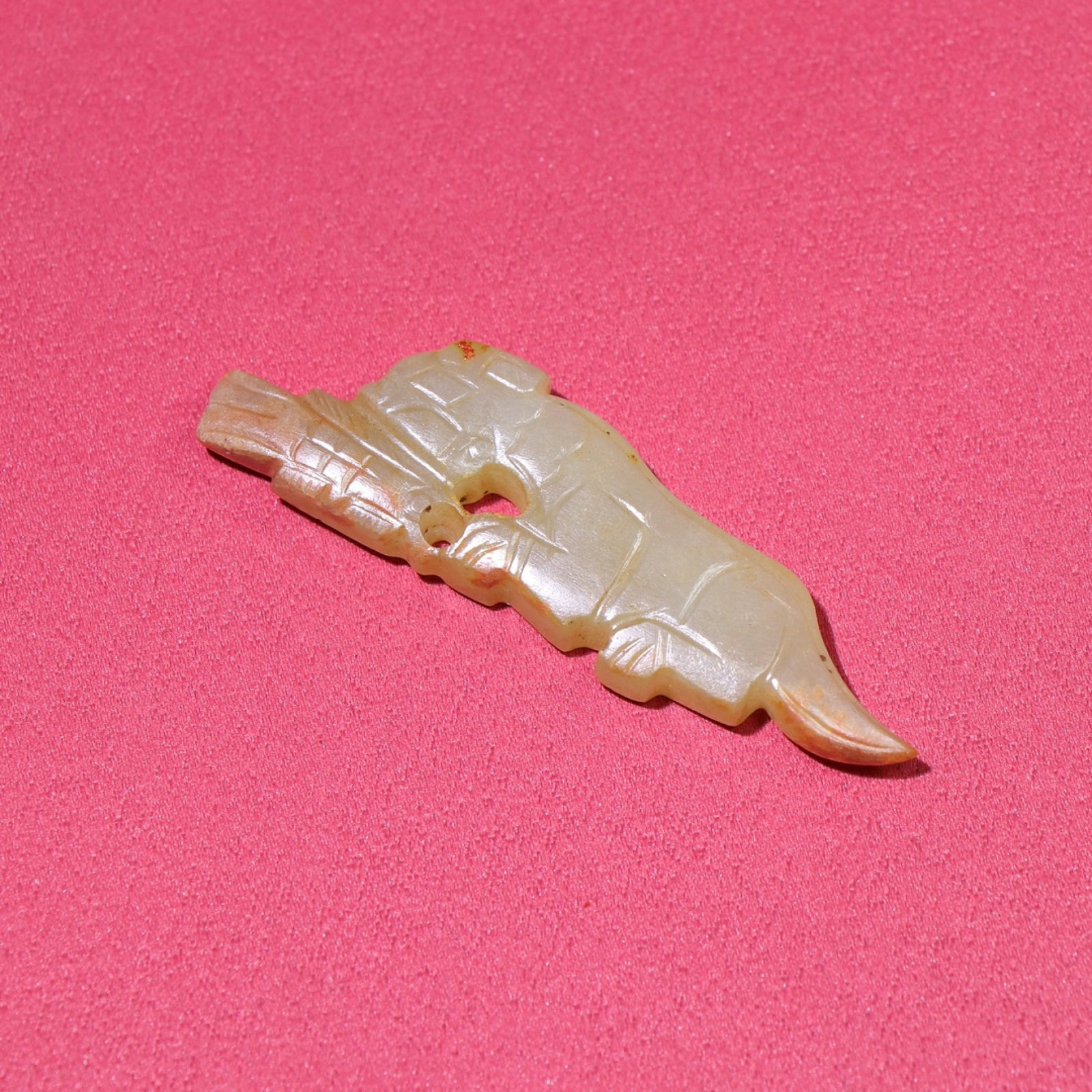White Jade Tiger Pendant - 8