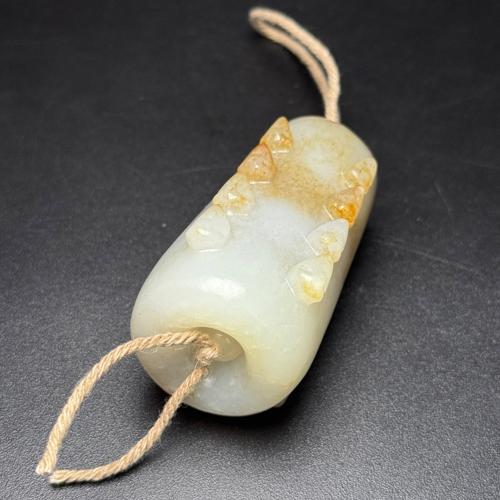 An Exquisite White Jade Cicada Pattern Pendant - 5