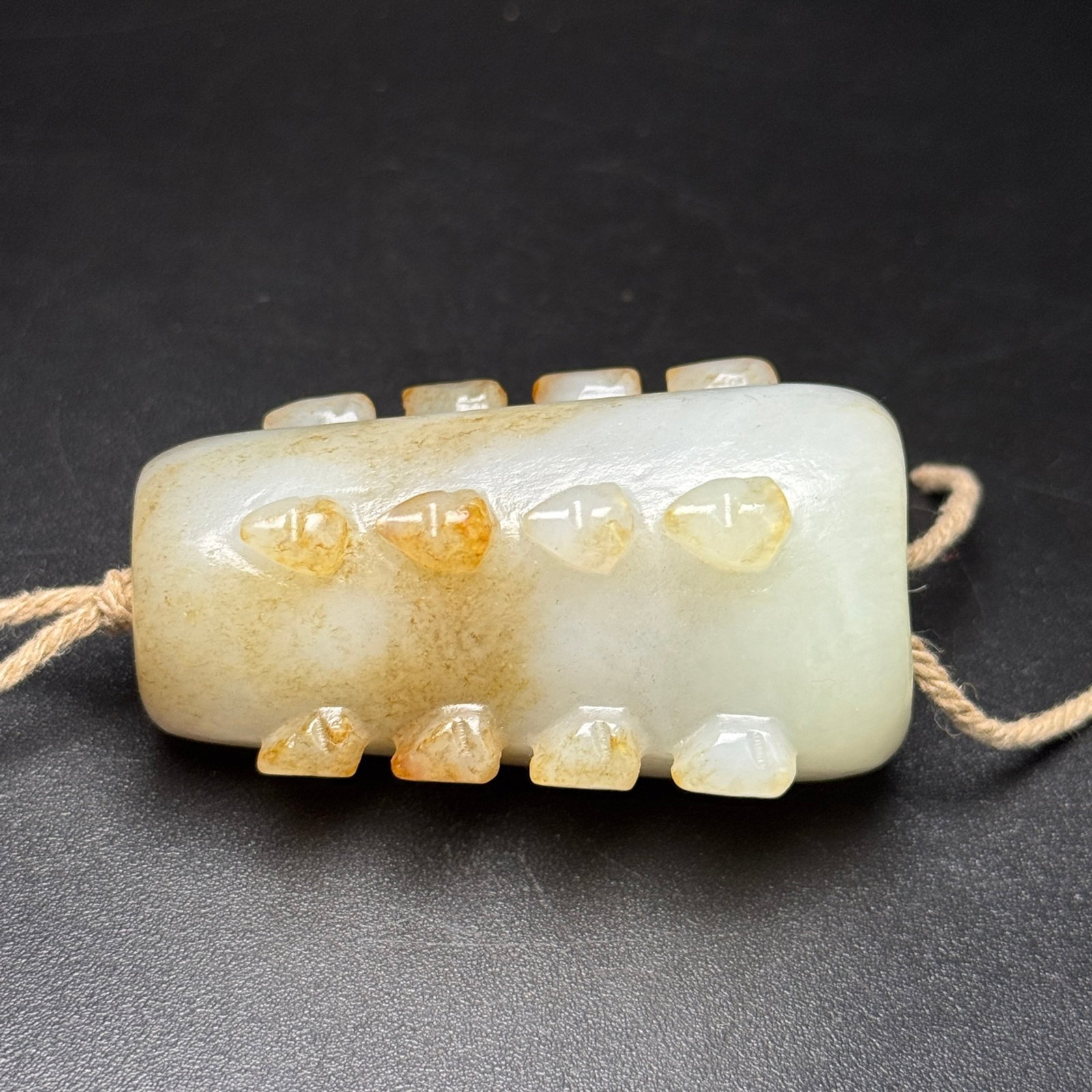 An Exquisite White Jade Cicada Pattern Pendant - 7
