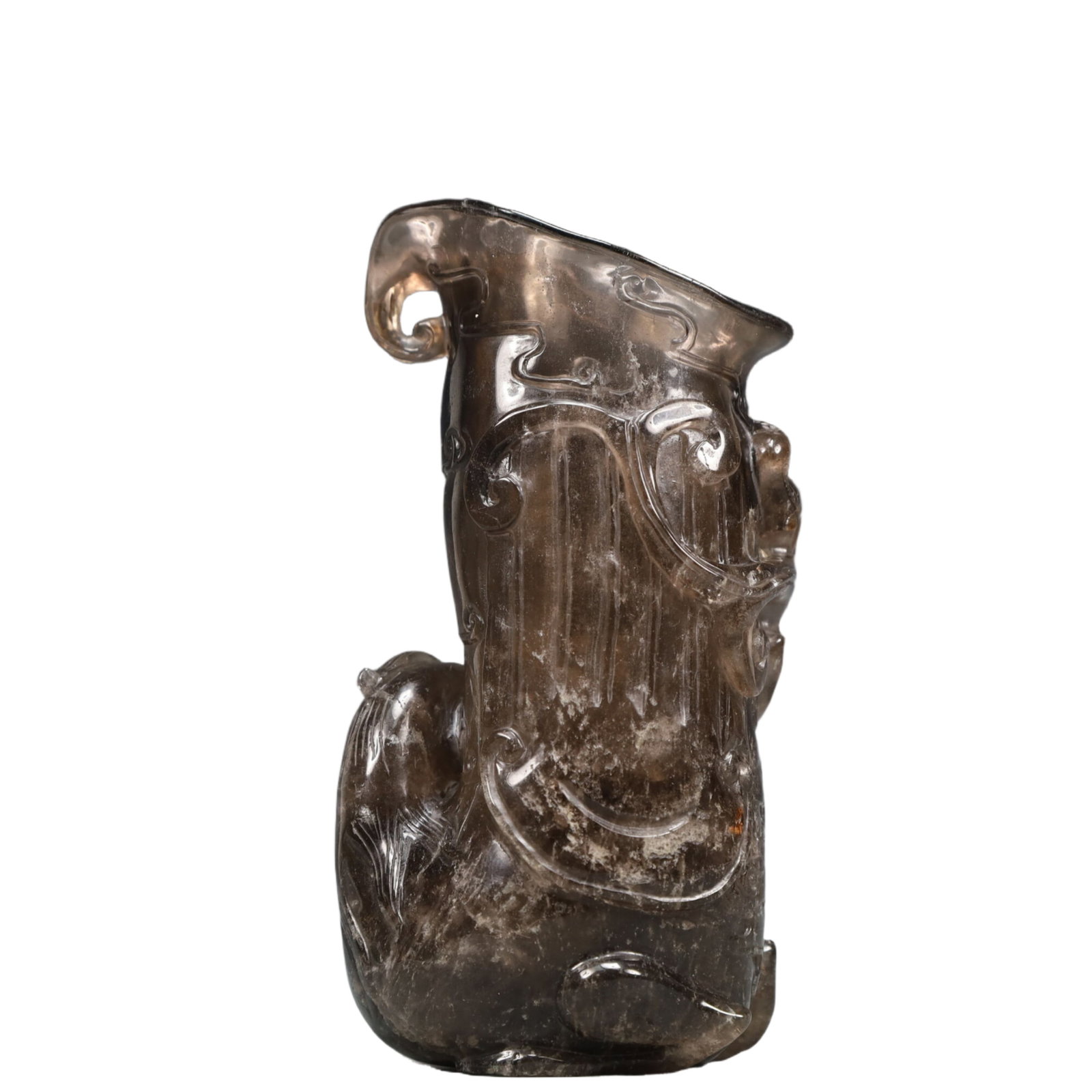 An Exquisite Crystal Auspicious Beast Pattern Goblet - 5