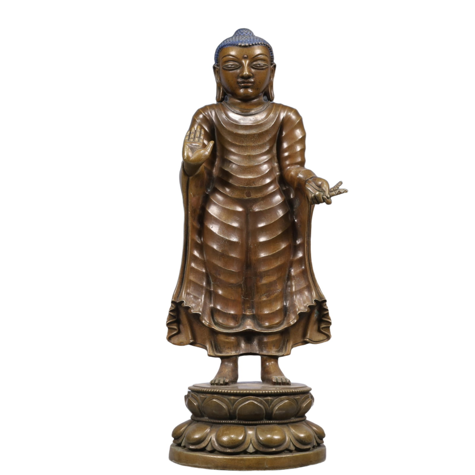 A Solemn Bronze Statue of Sakyamuni (1 of 10)