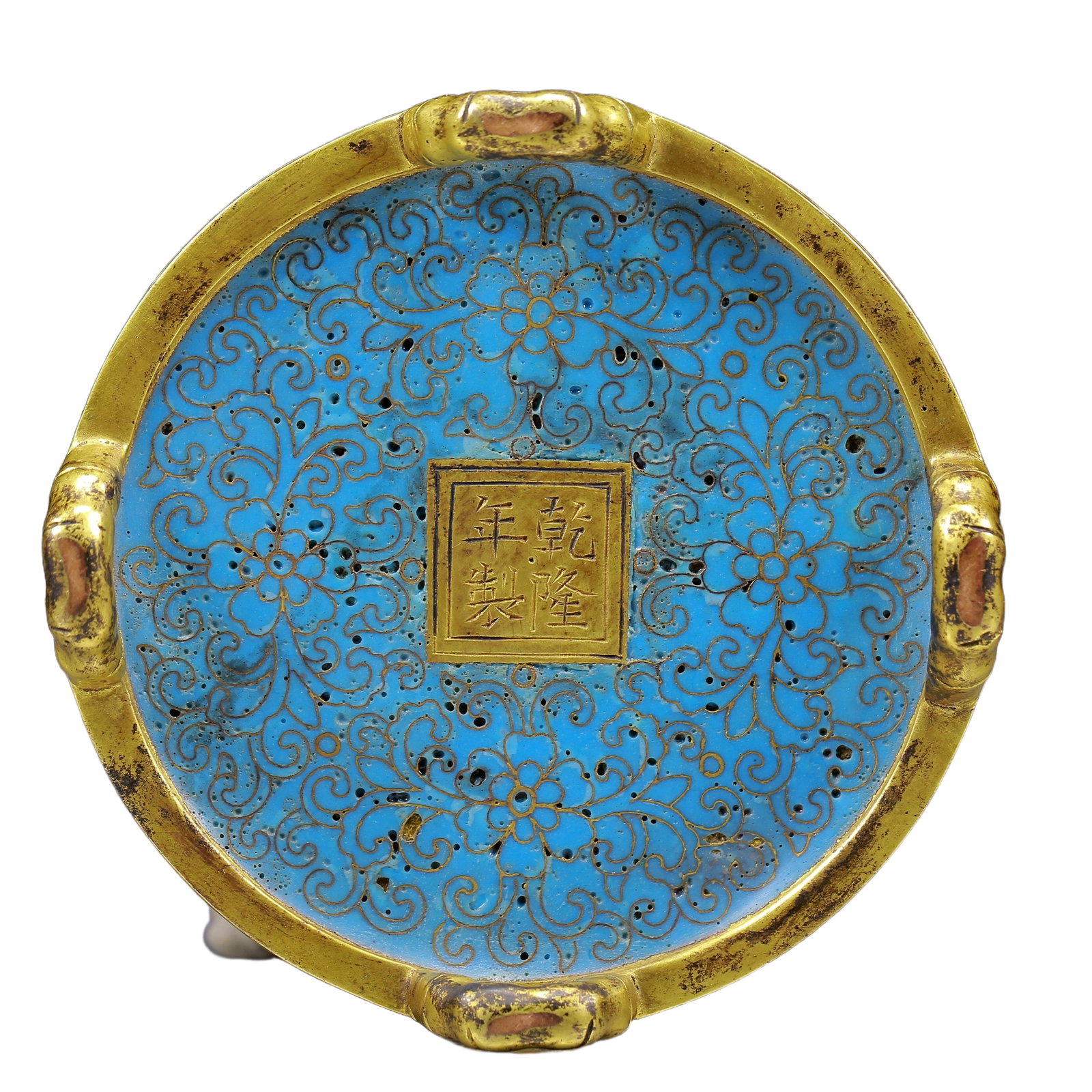 An Exquisite Cloisonne Flower Pattern Brush Pot - 6