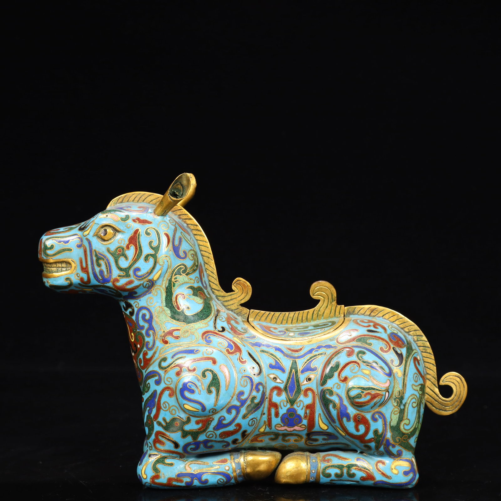 An Exquisite Cloisonne Horse Ornament (1 of 8)