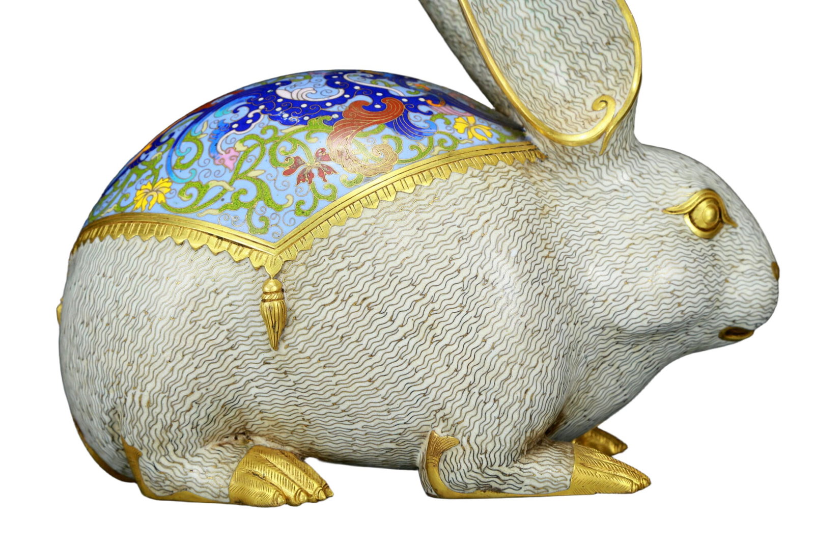 A Marvelous Cloisonne Rabbit - 3