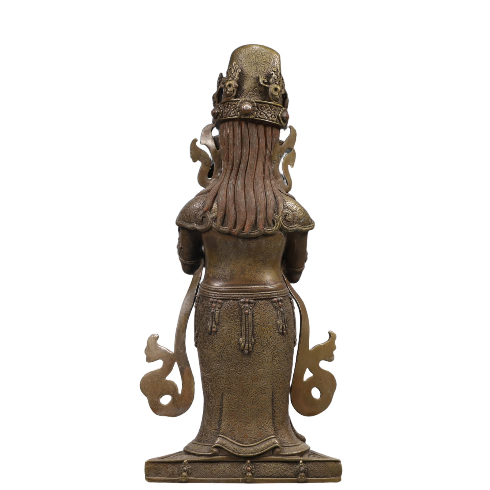A Solemn Bronze Buddha Statue - 9