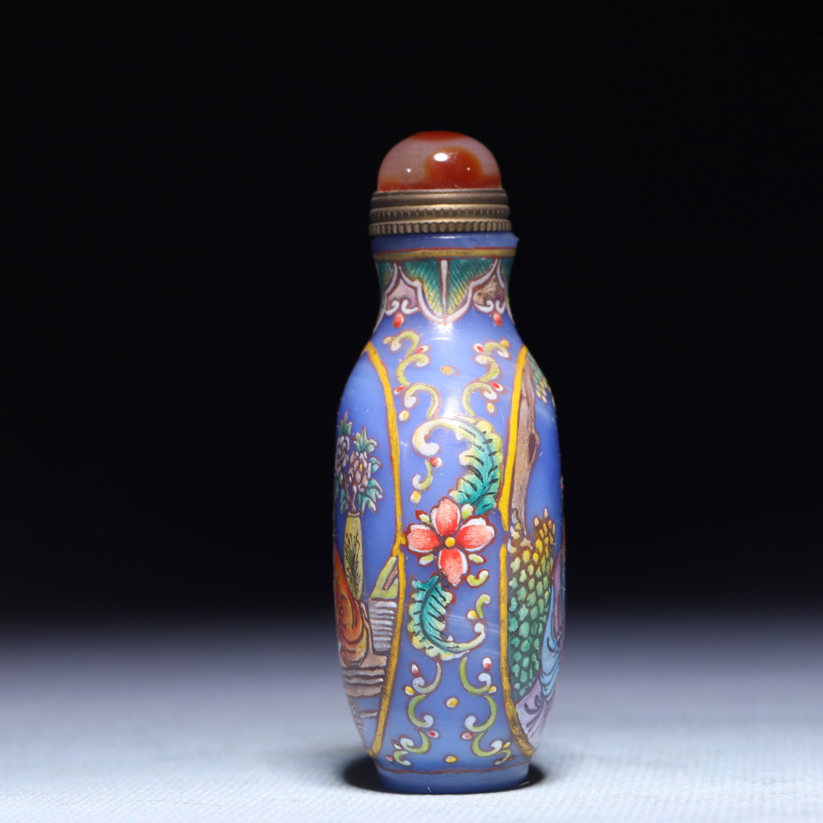 An Exquisite Glass Figure Pattern Snuff Bottle - 6