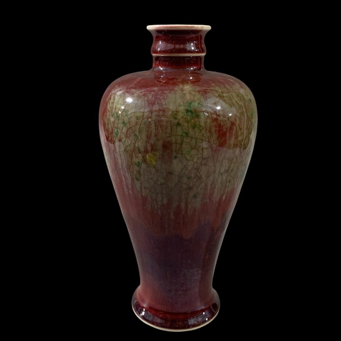 An Exquisite Ji Red Glazed Vase (1 of 6)