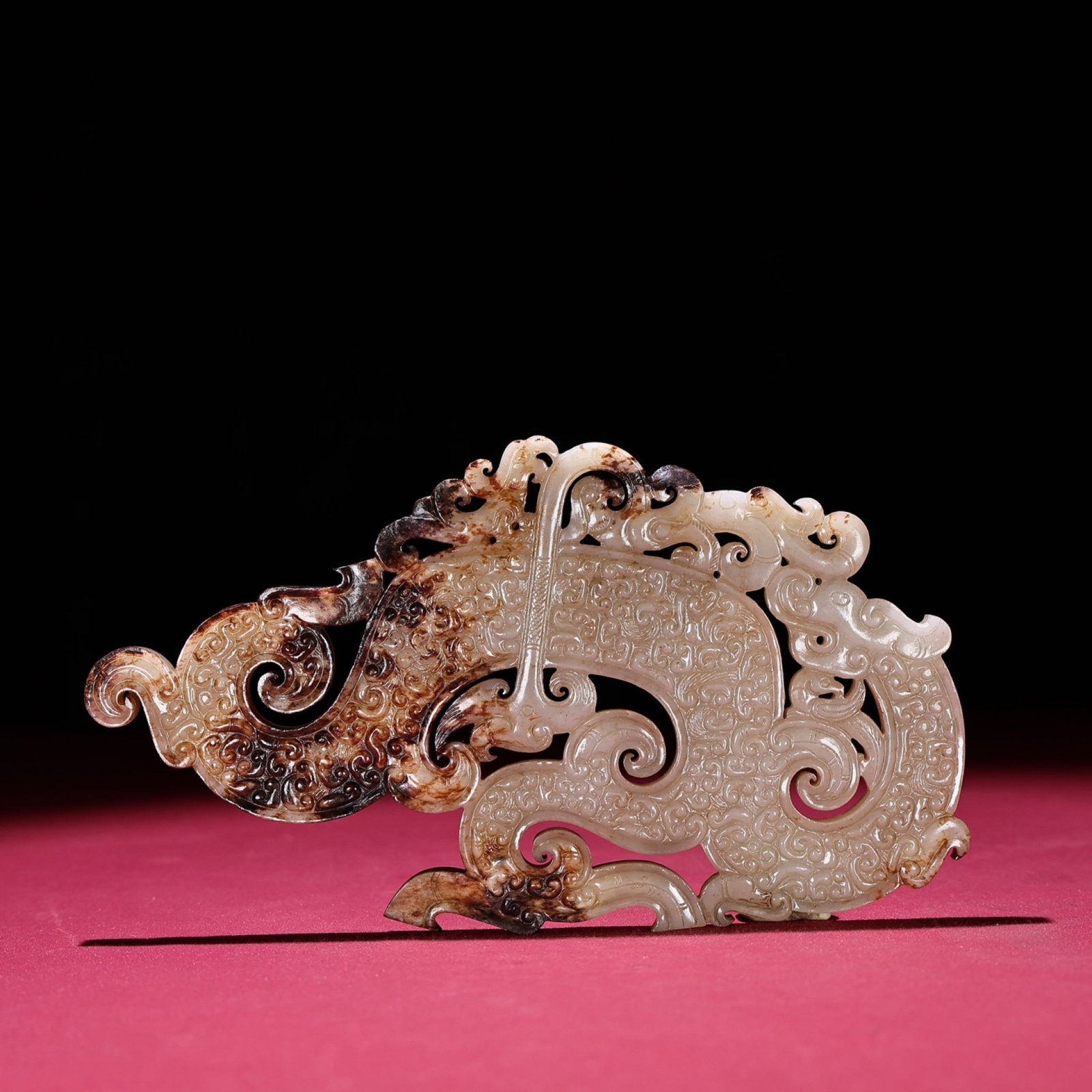 An Exquisite White Jade Dragon Pattern Pendant - 7