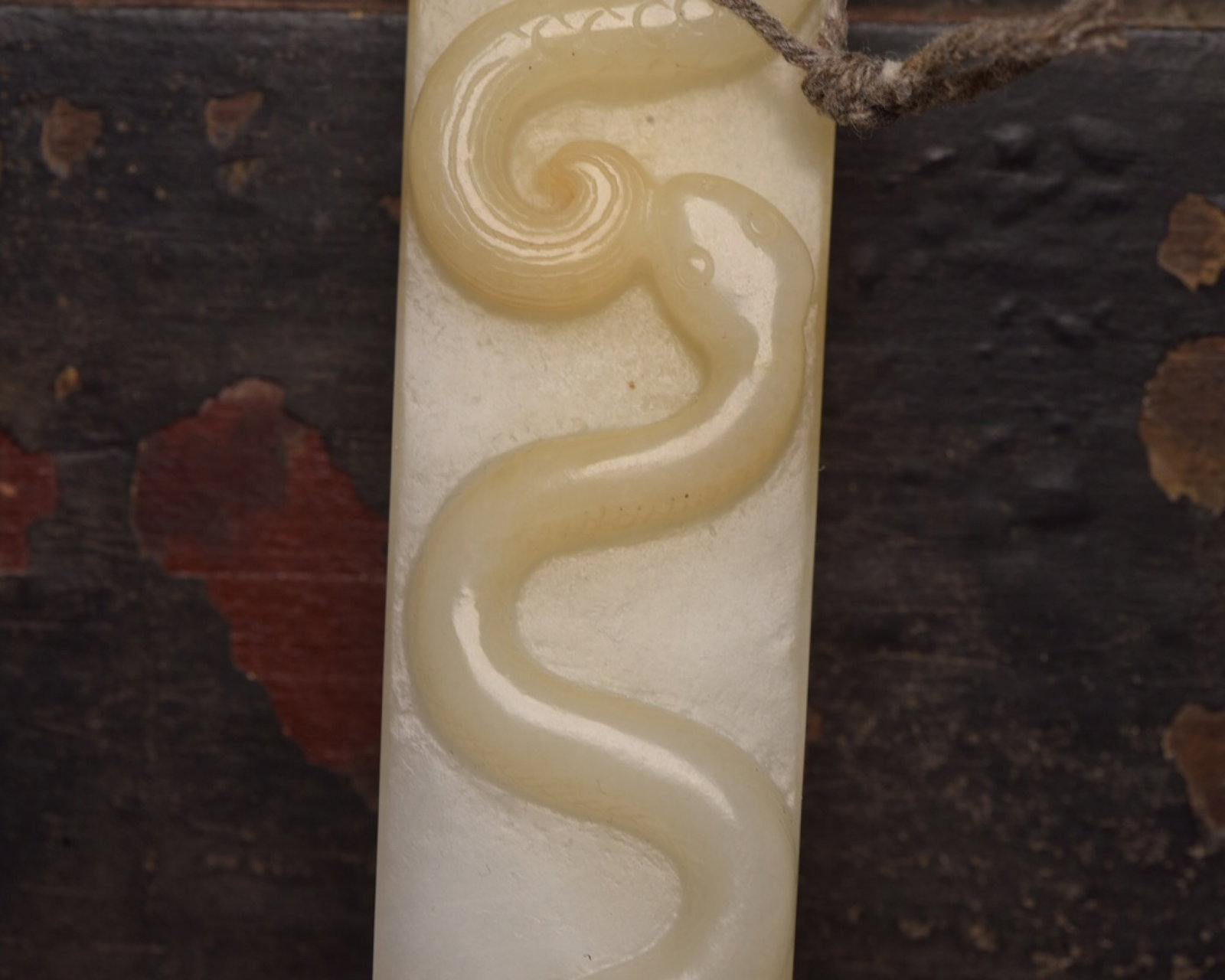 An Exquisite White Jade Phoenix Pattern Ornament - 6