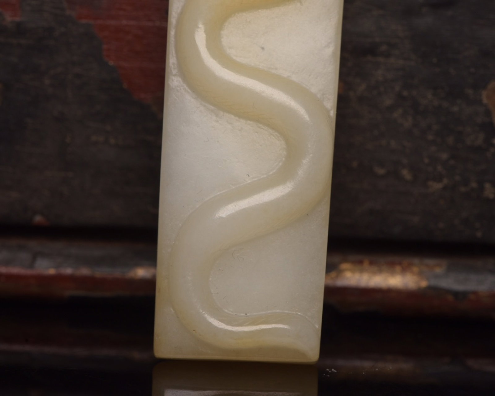 An Exquisite White Jade Phoenix Pattern Ornament - 7