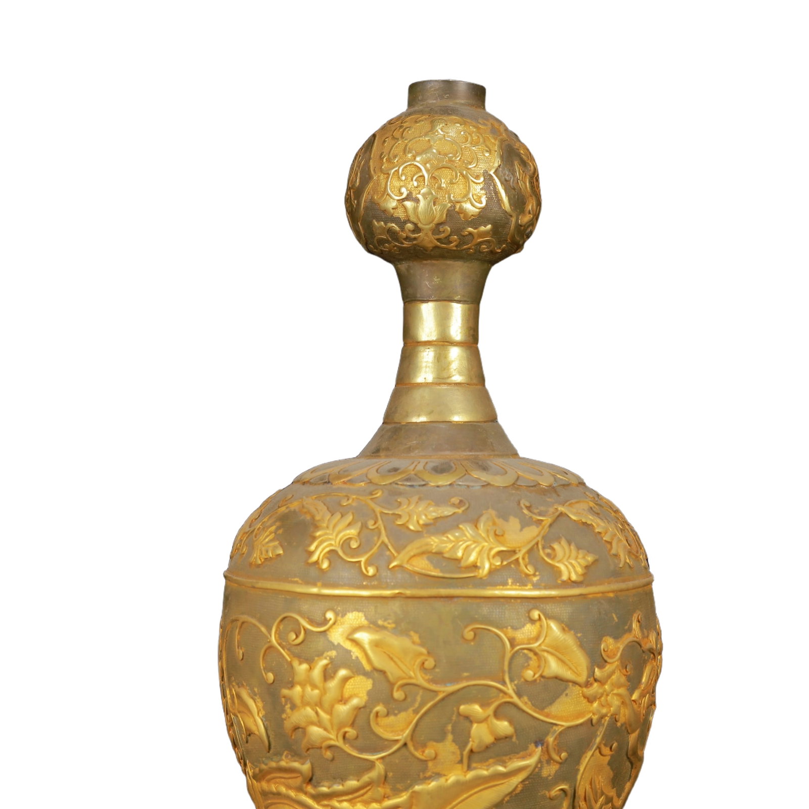 An Exquisite Gilt Silver Phoenix Pattern Vase - 5