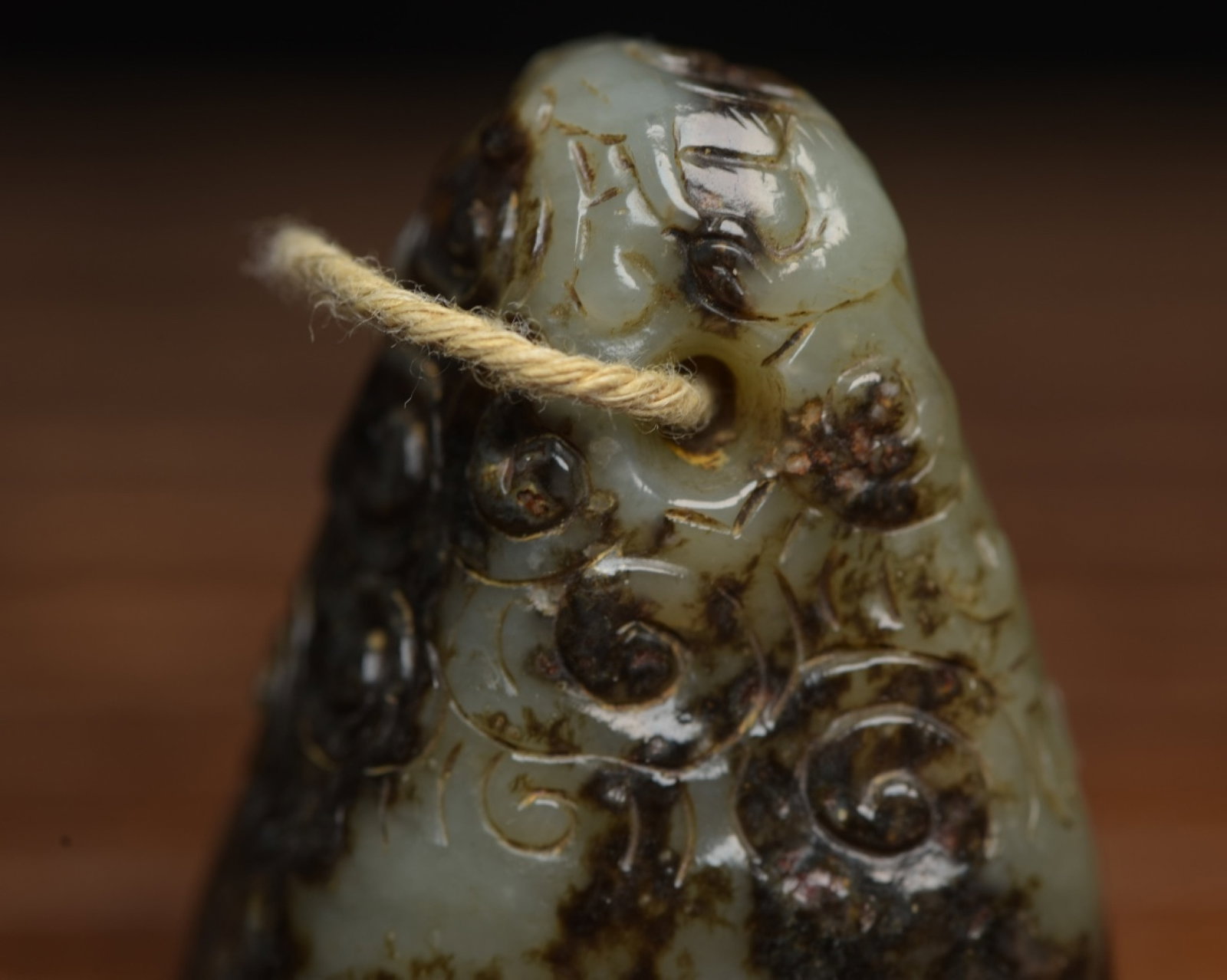 An Exquisite White Jade Auspicious Cloud Pattern Seal - 7