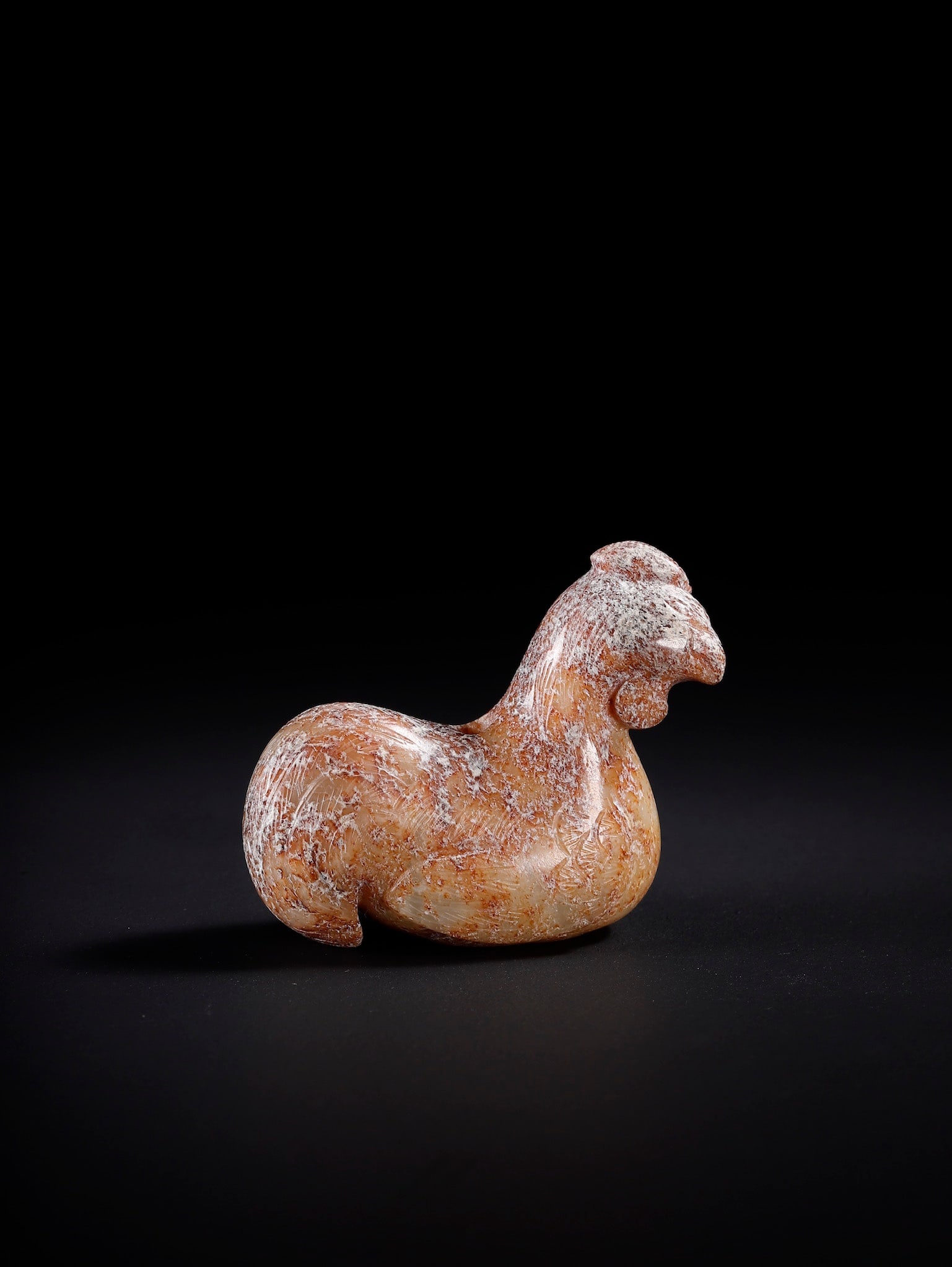 An Exquisite Greenish Jade Rooster Pendant: An Exquisite Greenish Jade Rooster Pendant,Song Dynasty,China,Size:1.7inx0.7inx1.5in,Weight:30.3g