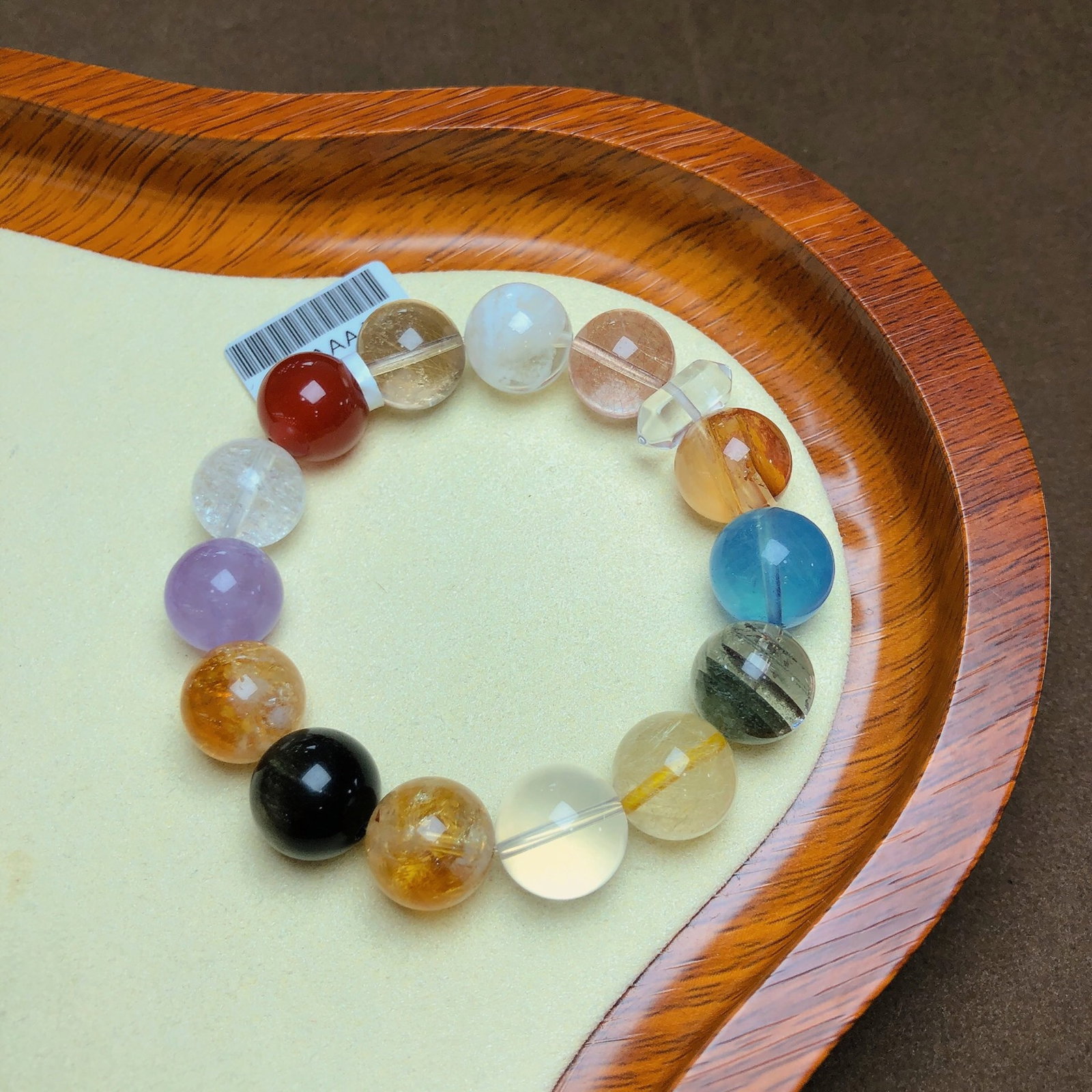 An Exquisite Multi-Gem Bracelets: An Exquisite Multi-Gem Bracelets,Size:0.5in,Weight:51.5g 多宝手串