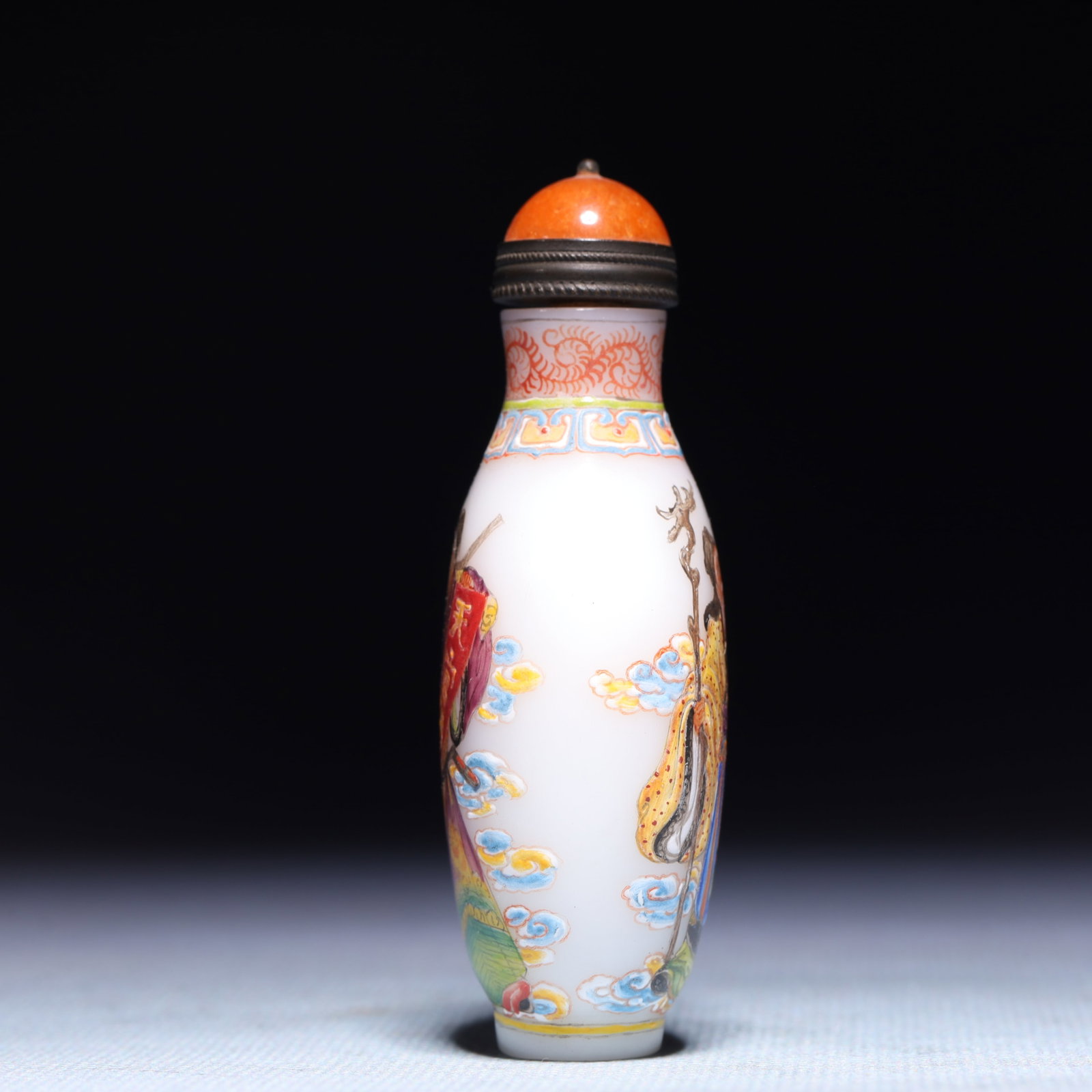 An Exquisite Glass Figure Pattern Snuff Bottle - 3