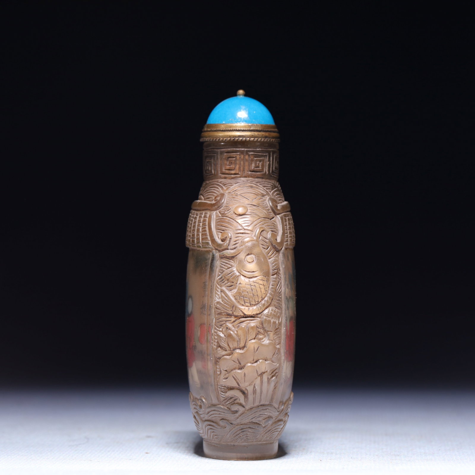 An Exquisite Glass Figure Pattern Snuff Bottle - 6