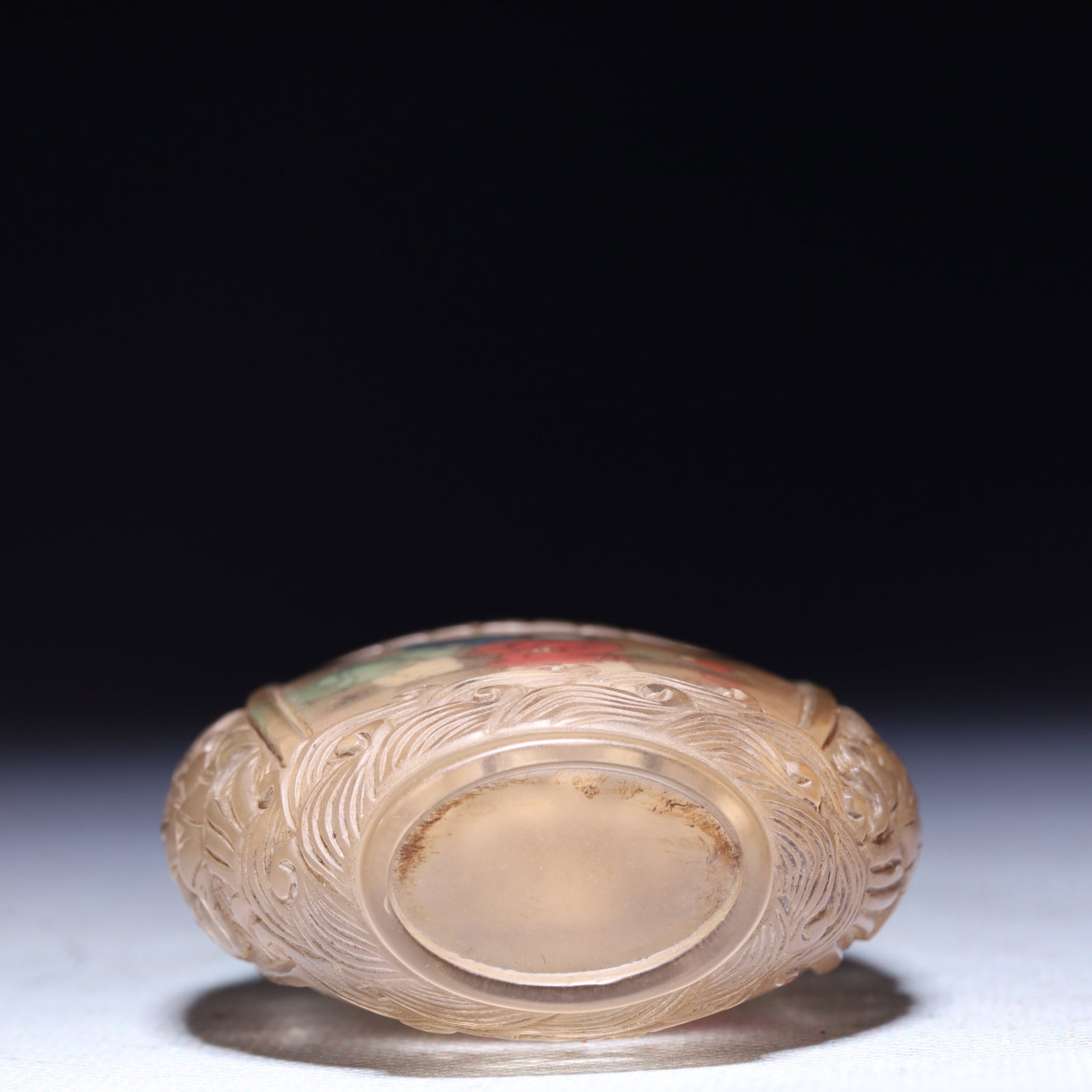 An Exquisite Glass Figure Pattern Snuff Bottle - 8