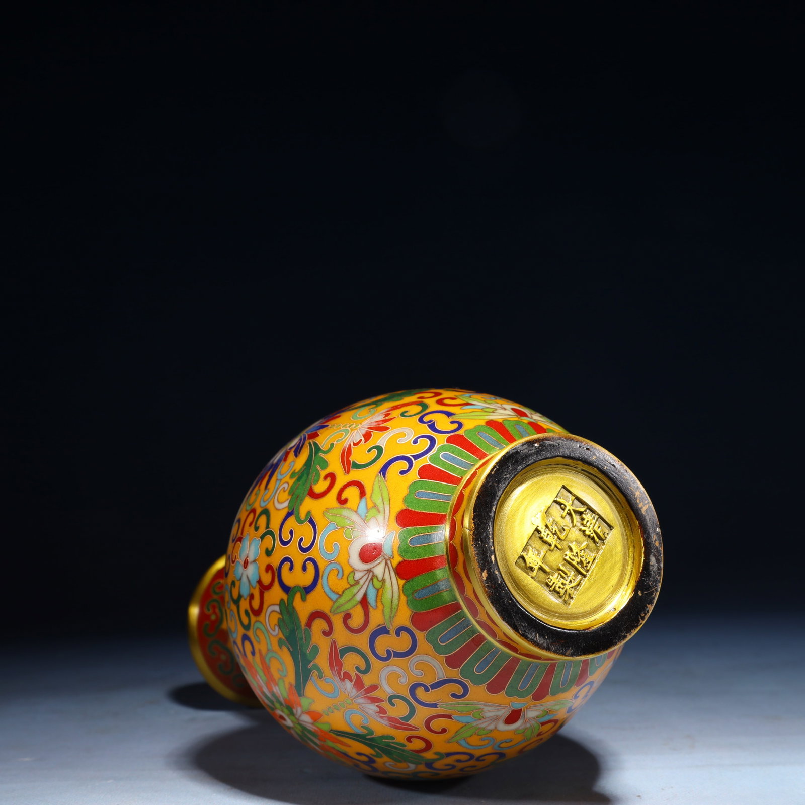 An Exquisite Cloisonne Flower Pattern Vase - 5