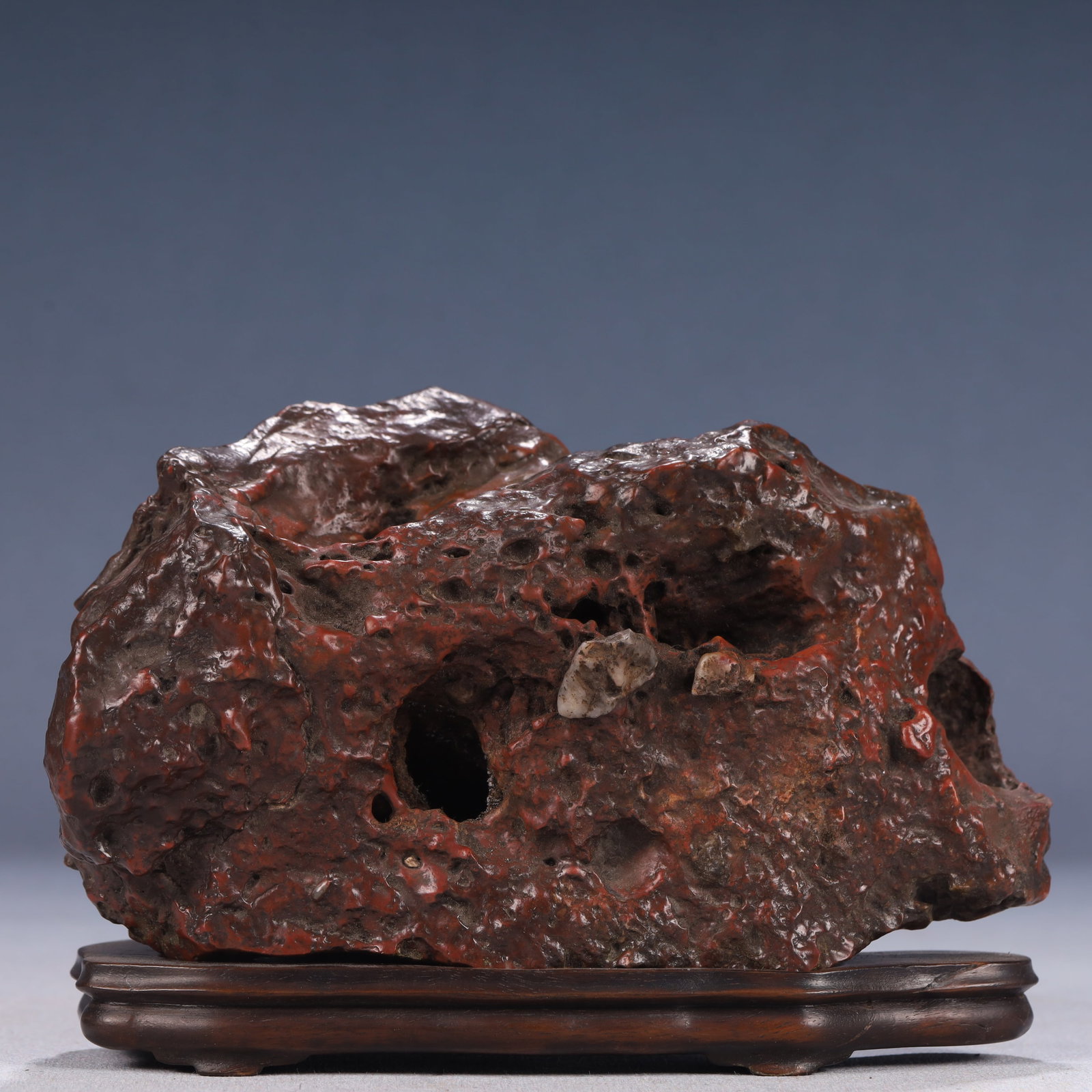 An Exquisite Stone Rockery Ornament,With Base (1 of 9)