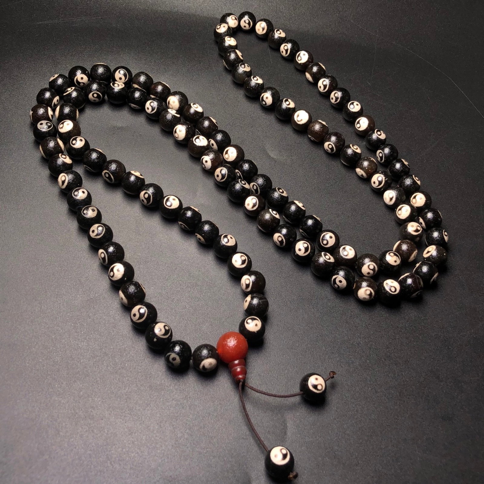 An Exquisite Dzi Bead Trigram Pattern Pendant - 3