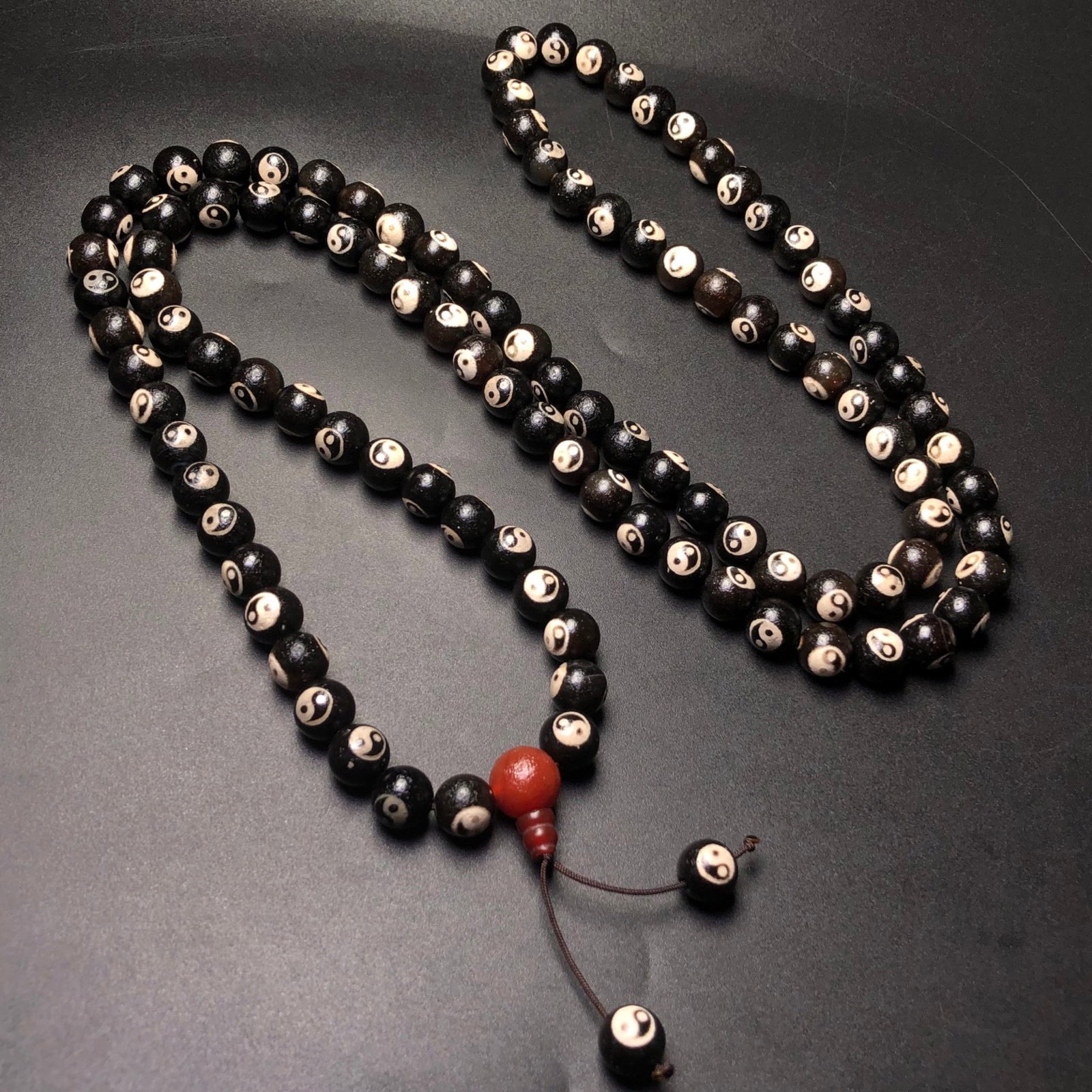 An Exquisite Dzi Bead Trigram Pattern Pendant - 4
