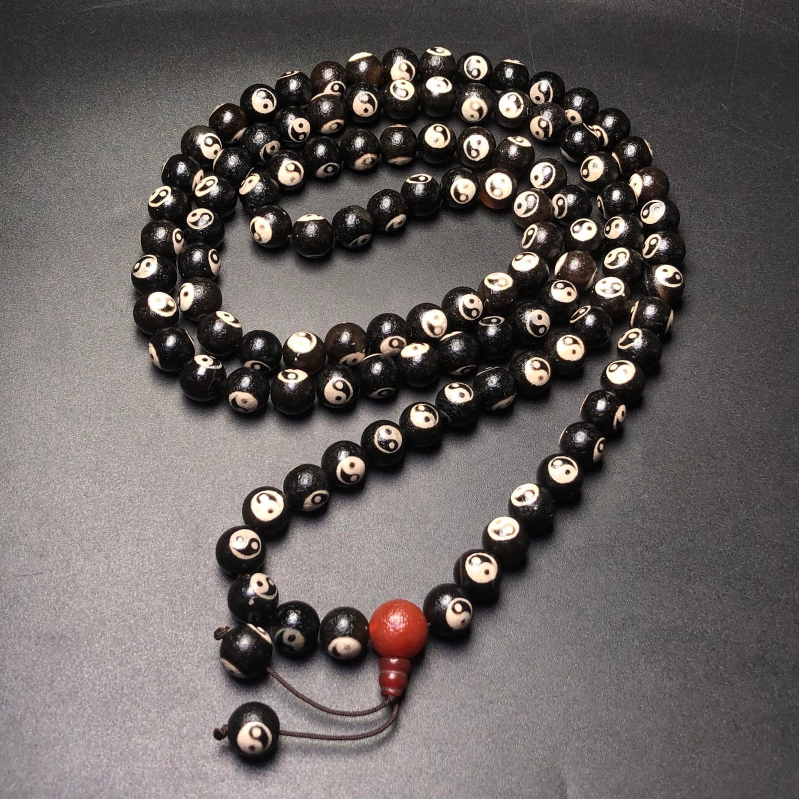 An Exquisite Dzi Bead Trigram Pattern Pendant - 6