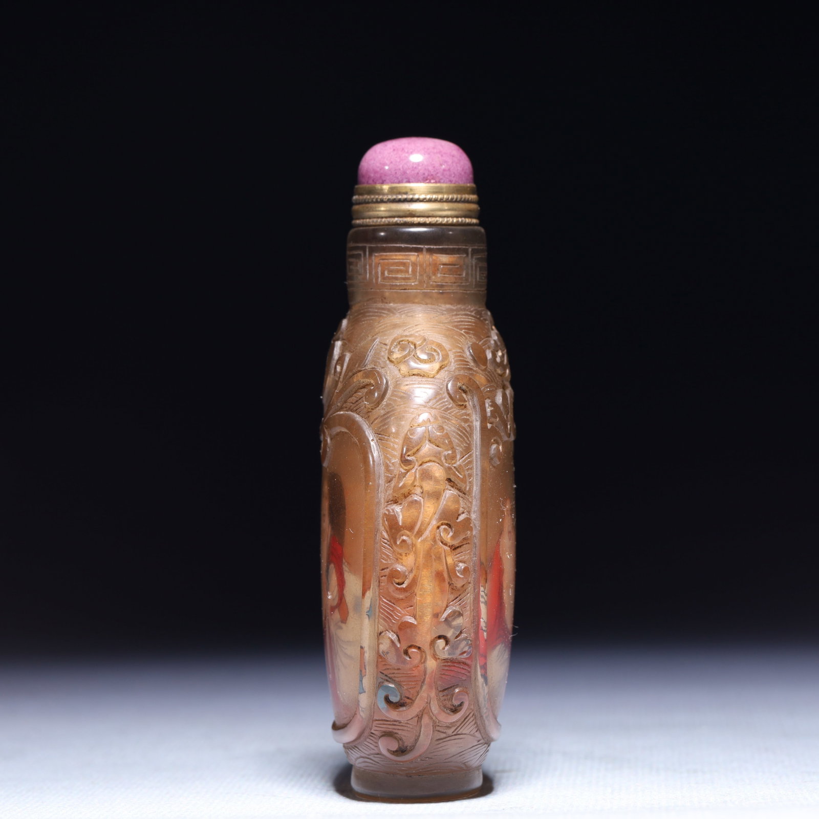 An Exquisite Glass Figure Pattern Snuff Bottle - 6