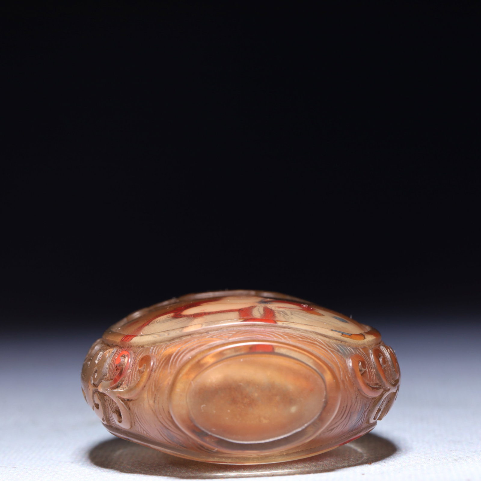 An Exquisite Glass Figure Pattern Snuff Bottle - 8