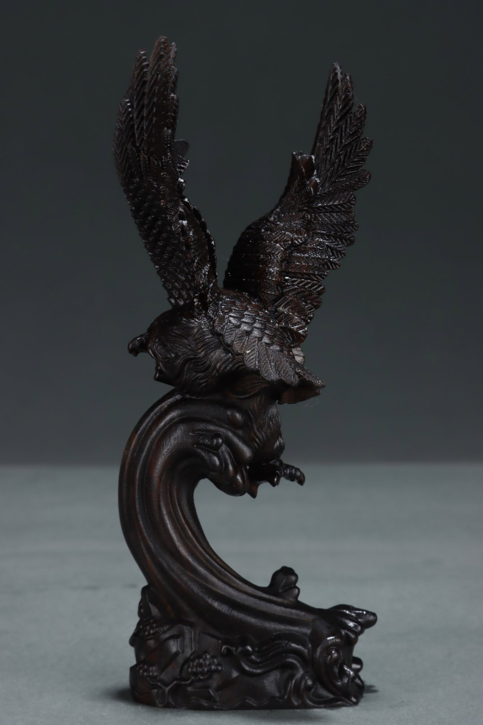 A Rare Eaglewood Eagle Ornament - 6