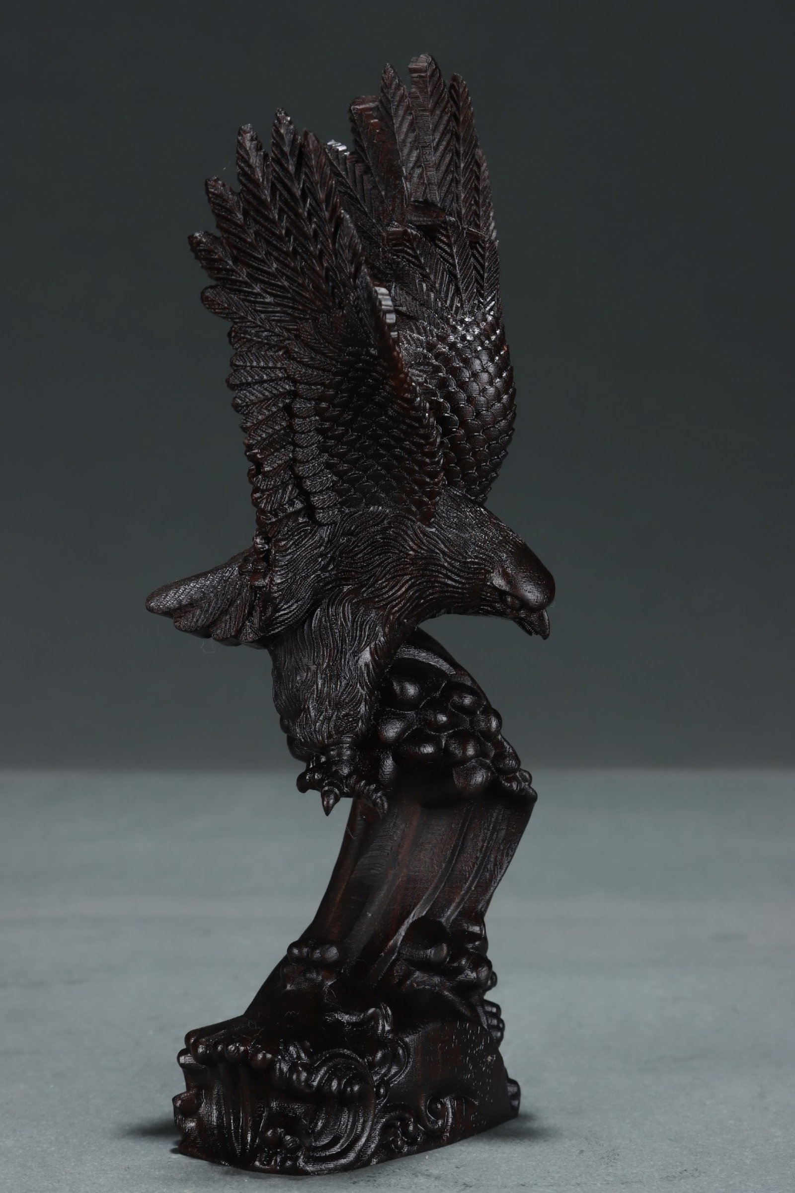 A Rare Eaglewood Eagle Ornament - 7