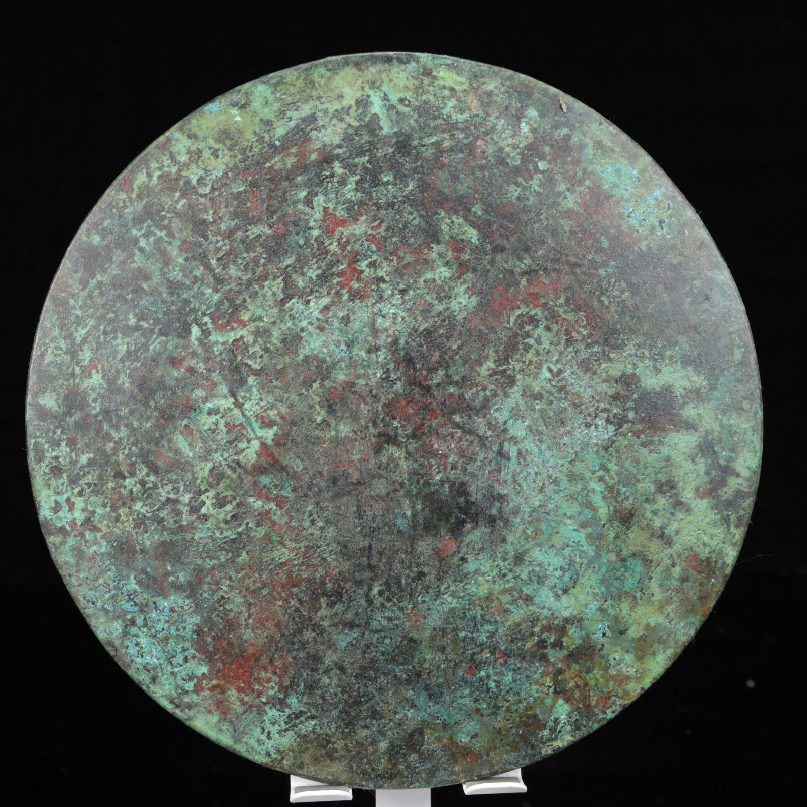 An Archaic Bronze Dragon Pattern Round Mirror - 9